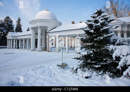 Kolonnade, winterliche, Marianske Lazne, Tschechische Republik, Europa Stockfoto