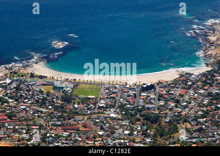 Vorort von Camps Bay, Küste, Strand, Kapstadt, Western Cape, Südafrika, Afrika Stockfoto