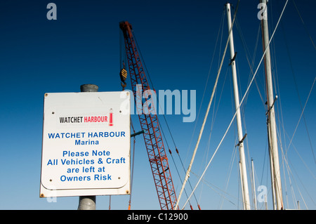 Boote und Yachten im Hafen von Watchet, Somerset, England, UK Stockfoto