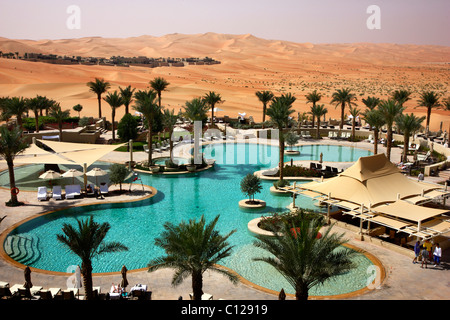 Anantara Qasr Al Sarab, Hotelresort, Wüste Luxushotel in Rub Al Khali Wüste, Khali, Abu Dhab Stockfoto