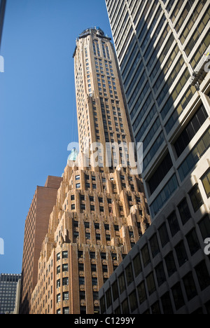 Sehr hohe Gebäude in Manhattan, New York City, USA Stockfoto