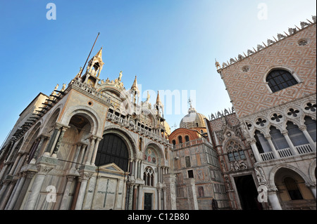 Basilica di San Marco und Palazzo Ducale Stockfoto