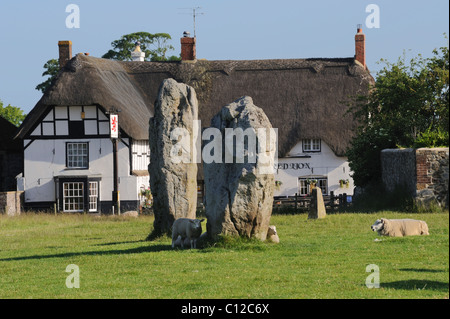 Red Lion Pub, Avebury, Wiltshire, UK Stockfoto