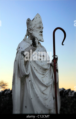 St. Patrick, Schutzheilige Irlands.  Statue auf dem Hügel von Slane in der Grafschaft Meath Stockfoto