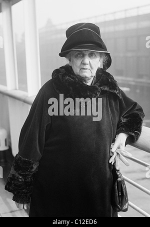 Amerikanischen Sozialreformer, Aktivist und Pazifist Jane Addams (1860-1935) - Co-Gewinner des Friedensnobelpreises im Jahre 1931. Stockfoto