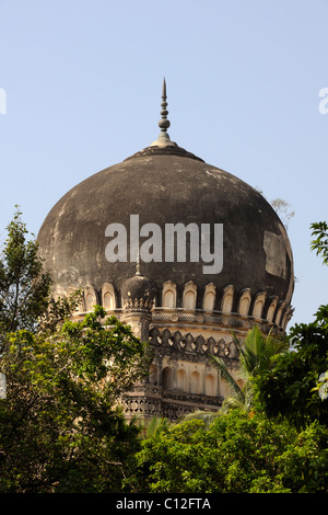 Grab von Mohammed Quli Qutb Shah, am TheTombs der Qutb Shahi Könige, Hyderabad, Stockfoto