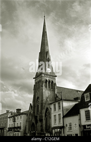 Die kostenlose Vereinigte Reformierte Kirche entlang Markt Hill, St Ives, Cambridgeshire, England Stockfoto