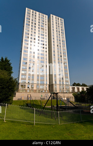 Burnham House Türme, Swiss Cottage, London Stockfoto