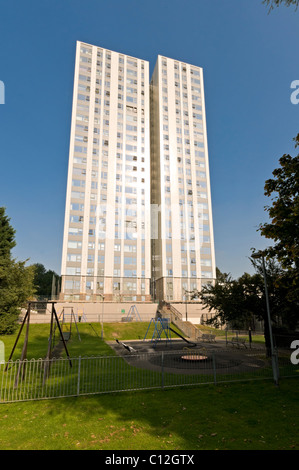 Burnham House Türme, Swiss Cottage, London Stockfoto