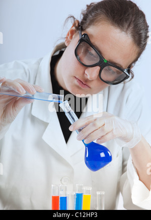 Lab-Arbeiter Stockfoto