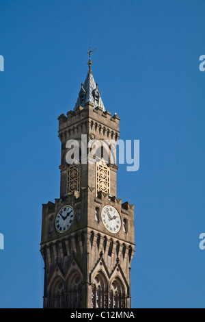 Bradford Rathaus Uhrturm, West Yorkshire, England Stockfoto