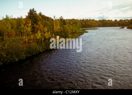 Jacques Cartier Fluss Stadt von Donnacona Quebec Provinz Kanada Nordamerika Stockfoto