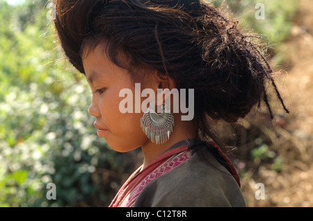 MEO (= h ' Mong) - Minderheit in Lai Chau-Provinz, Vietnam Stockfoto