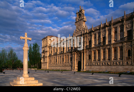 Parador im ehemaligen Kloster San Marcos, León, Spanien Stockfoto