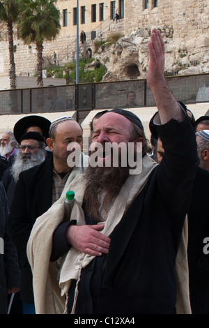 Morgengebet wurden heute von Frauen von der Wand auf die Frauen der Kotel durchgeführt. Jerusalem, Israel. 03.07.2011. Stockfoto