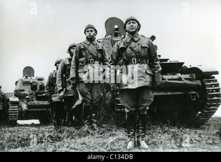 BELGISCHE CORPS TANKEINHEIT 1939 Stockfoto