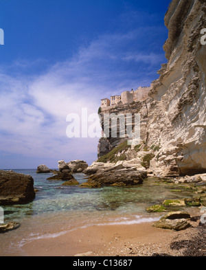 Bonifacio, Corse-du-Sud, Korsika, Frankreich. Stockfoto