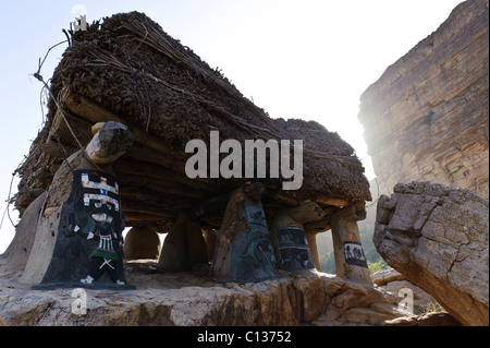 Tōgu-Na in Amani Dorf. Zahlt Dogon, Mali Stockfoto