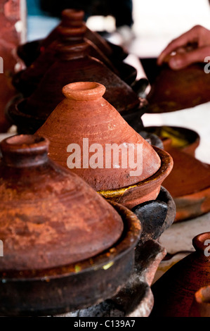 Alltag in der Medina von Marrakesch, Marokko, Nordafrika Stockfoto