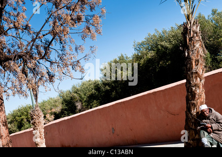 Alltag in der Medina von Marrakesch, Marokko, Nordafrika Stockfoto