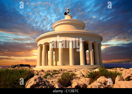 Fanari Leuchtturm oder Agion Theodoron Leuchtturm, Kefalonia, Ionische Inseln, Griechenland. Stockfoto