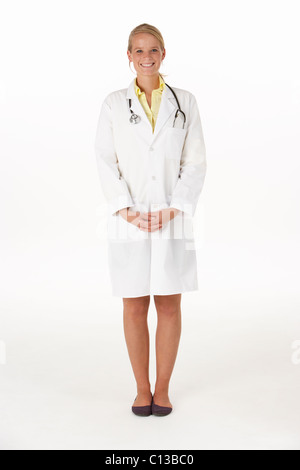 Weiblichen Arzt im studio Stockfoto