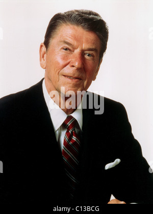 Ronald Reagan, Portrait, c. der 1980er Jahre Stockfoto