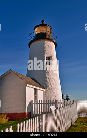 Pemaquid Point Light Station, Muscongus Bay, Bristol, Maine, USA. 1827 Stockfoto