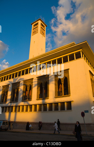 Ancienne Präfektur der alten Polizeistation am Place Mohammed V Neustadt Zentralmarokko Casablanca Stockfoto