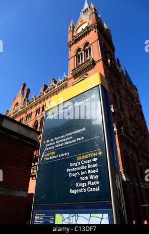 Großbritannien London St Pancras international Bahnhof Stockfoto