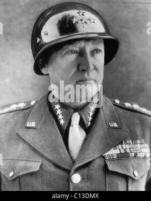 General George S. Patton Jr. (1885 – 1945), US-Armee-General, ca. 1940er Jahre. Stockfoto