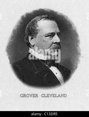 US-Präsidenten. US-Präsident Grover Cleveland. Stockfoto