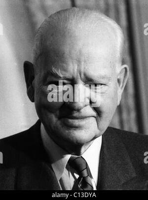 Der ehemalige Präsident Herbert Hoover (1874-1964), US-Präsident 1929-1933, 5. März 1963. Stockfoto