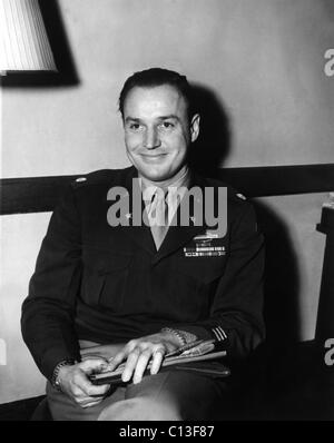 Rockefeller-Familie. US-Armee Oberst Winthrop Rockefeller (zukünftiger Gouverneur von Arkansas), circa Mitte der 1940er Jahre Stockfoto