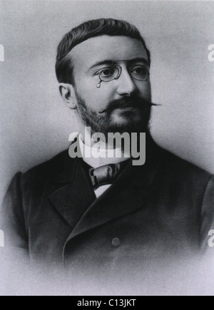 Alfred Binet (1857-1911), französischer Psychologe Test Maßnahme Denkfähigkeit und andere höhere geistige Prozesse entwickelt. Mit Theodore Simon er schuf der Binet – Simon Skala, der typische Kindheitsentwicklung durch Alter, und entwickelte die ersten Intelligenztests um geistige Entwicklung von Kindern zu messen. Stockfoto