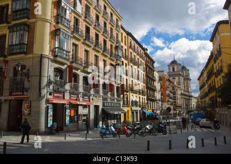 Calle de Toledo Straße in der Nähe von Plaza Mayor quadratische Madrid Spanien Europa Stockfoto