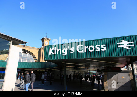 Großbritannien London Kings Cross Bahnhof Stockfoto