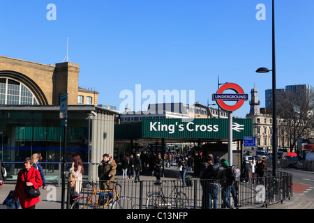 Großbritannien London Kings Cross Bahnhof Stockfoto