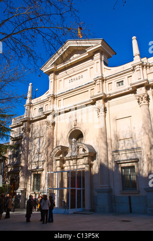 Senado der spanische Senat Parlamentsgebäude außen Madrid Spanien Europa Stockfoto