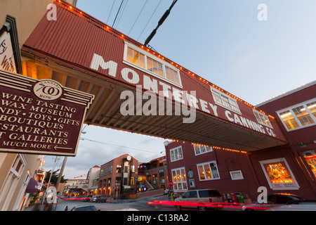 Cannery Row in Monterey, Kalifornien Stockfoto