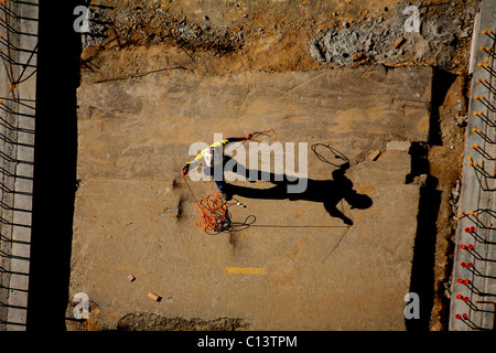 Bauarbeiter-Website Stockfoto