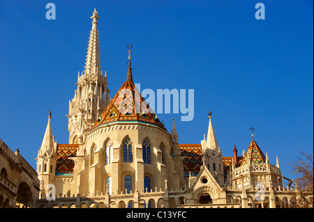 Kirche Notre-Dame oder Matthiaskirche (Mátyás Templom), Burgviertel, Budapest Ungarn Stockfoto