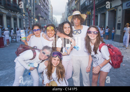 Die Polvajera; Teil des Karnevals 2011 Las Palmas de Gran Canaria Stockfoto