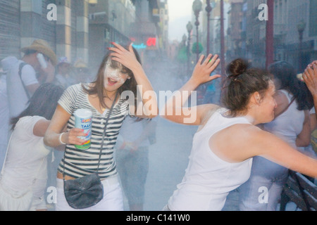 Die Polvajera; Teil des Karnevals 2011 Las Palmas de Gran Canaria Stockfoto