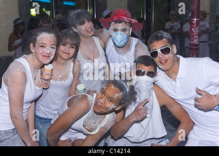 Die Polvajera; Teil des Karnevals 2011 Las Palmas de Gran Canaria Stockfoto