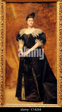 Mrs William Astor, (Caroline Webster Schermerhorn, 1831 – 1908), 1890, durch Charles Emile Auguste Carolus-Duran, Stockfoto