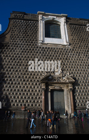 Renaissance, 15. Jahrhundert Chiesa del Gesu Nuovo Kirche am Piazza del Gesù Nuovo Neapel Italien Mitteleuropa Stockfoto