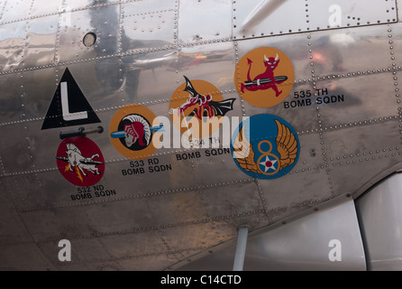 B17 VINTAGE WW2 BOMBER REPUBLIK FELD LONG ISLAND NEW YORK VEREINIGTE STAATEN VON AMERIKA Stockfoto