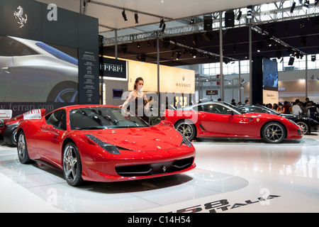 Ferrari Stand auf der Beijing Auto China 2010 in Peking, China Stockfoto