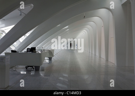 Quadracci Pavillon, entworfen von Santiago Calatrava, Milwaukee Art Museum, Wisconsin, USA Stockfoto